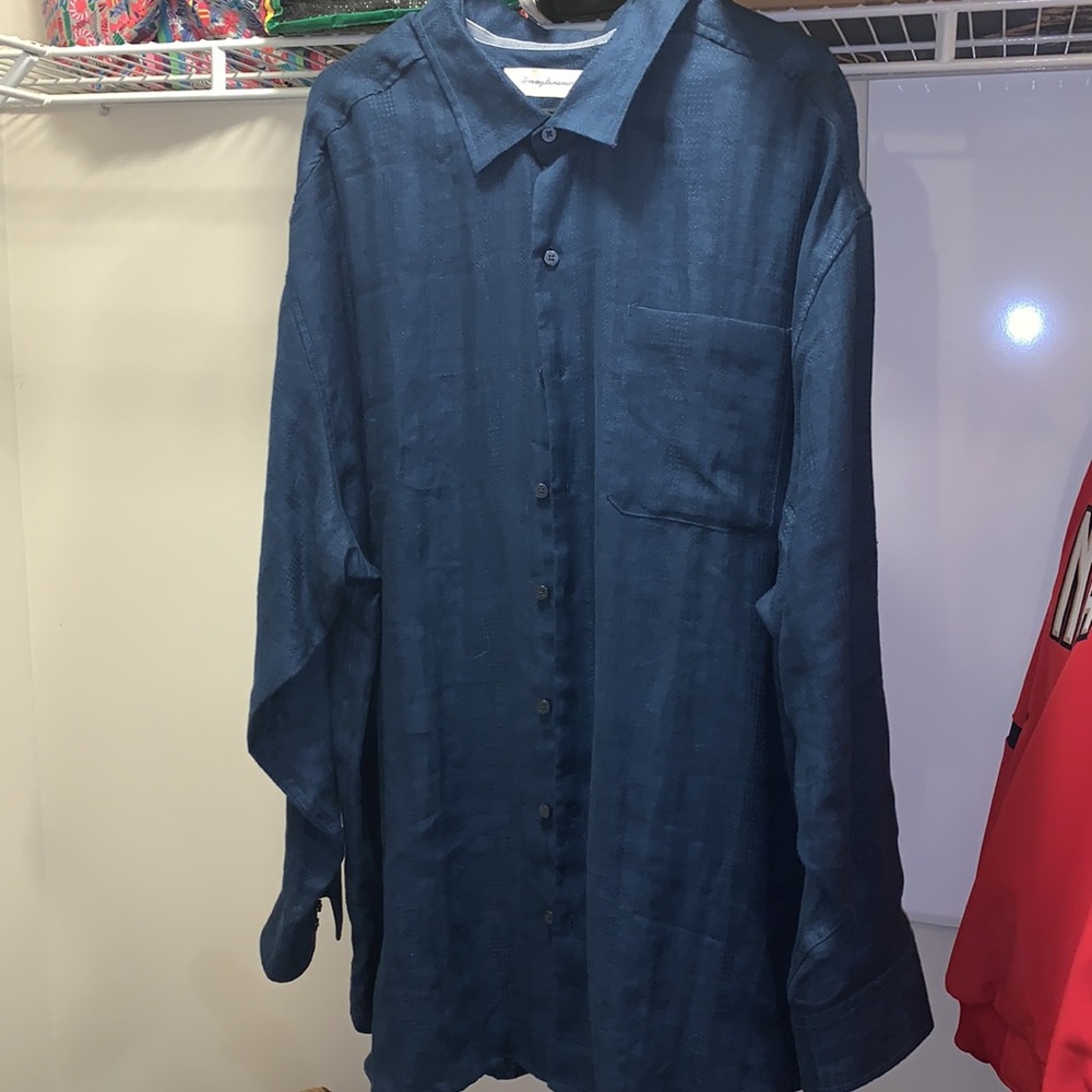 Dark blue Tommy Bahama button down